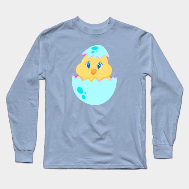 Easter Chick Long Sleeve T-Shirt by BrittXJoe